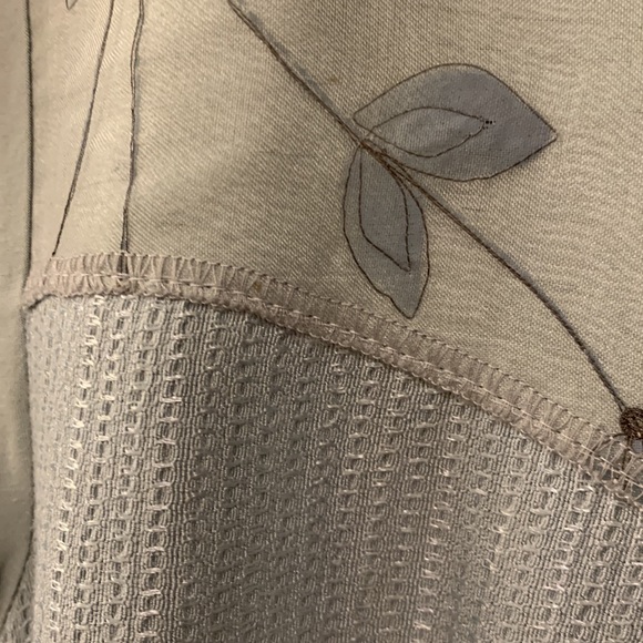 VINTAGE TOMMY N LOU LOU PANT SET SZ XL RAYON MIXED TONAL FABRIC CROPPED - Picture 3 of 11